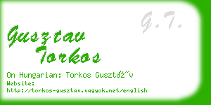 gusztav torkos business card